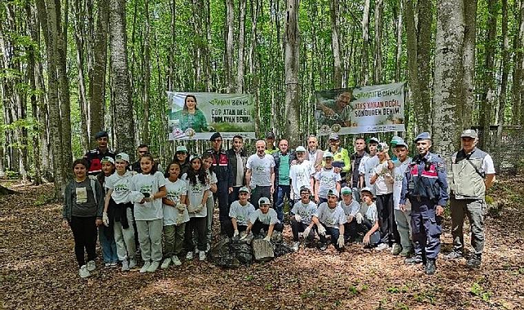 Gölcüklü minik ellerden anlamlı farkındalık ’Ormanlar Benim’