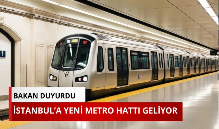 İstanbul'a yeni metro hattı geliyor