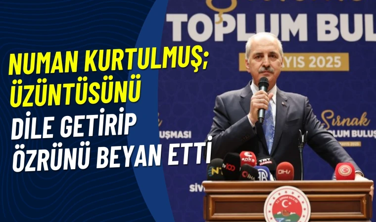 TBMM Başkanı Numan Kurtulmuş’tan Alevi Toplumuna özür açıklaması