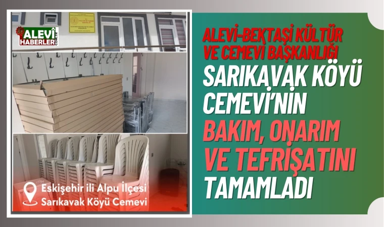 Alpu Sarıkavak Köyü Cemevi’nin talepleri karşılandı