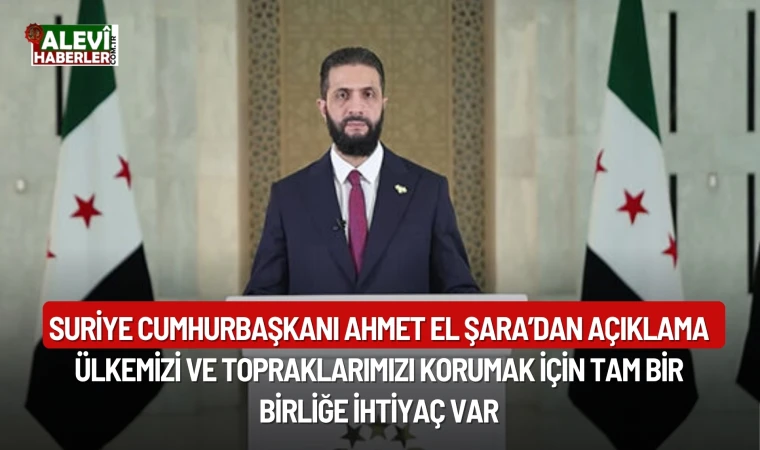 Ahmet El Şara'dan Süveyda'da yaşanılan olaylar ile ilgili açıklama