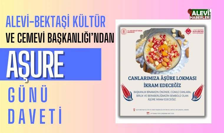 Alevi-Bektaşi Kültür ve Cemevi Başkanlığı’ndan Âşûre İkramı