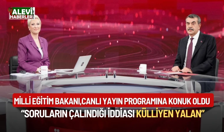 Bakan Tekin, TRT Haber'de soruları yanıtladı