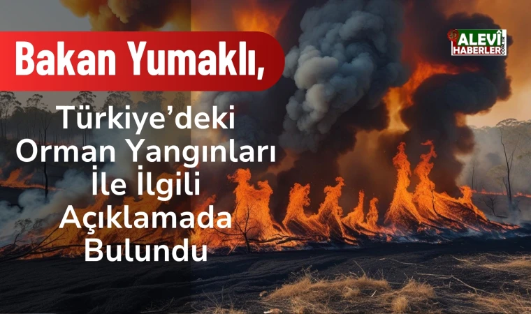 Bakan Yumaklı'dan orman yangınları açıklaması