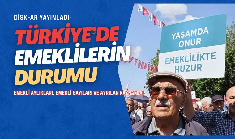 DİSK-AR Türkiye’de Emeklilerin Durumu araştırmasını yayımladı