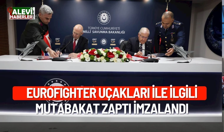 Eurofıghter Uçakları İle İlgili Mutabakat Zaptı İmzalandı
