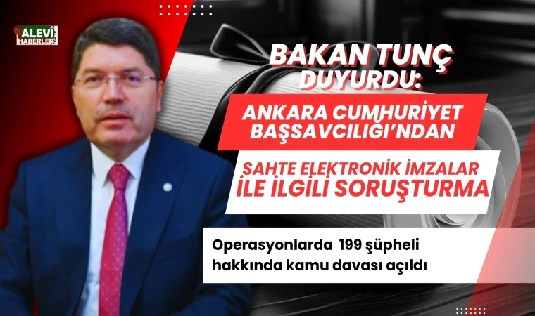 Bakan Tunç duyurdu:Ankara Cumhuriyet Başsavcılığı’ndan soruşturma