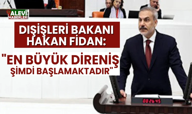 Bakan Fidan, TBMM Genel Kurulu'nda konuştu