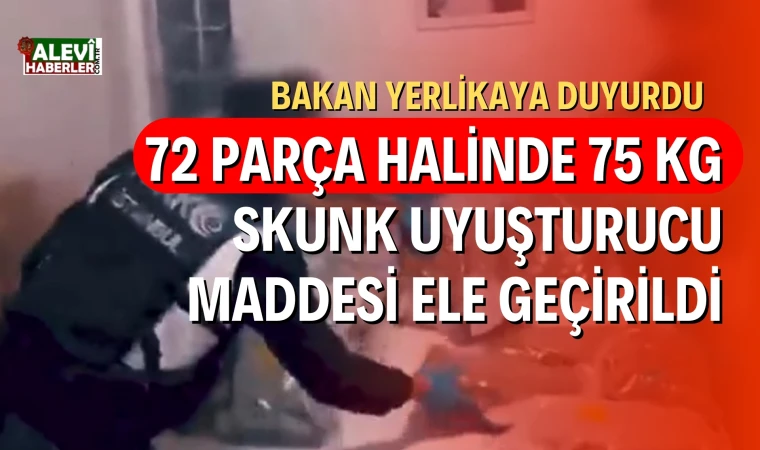 Bakan Yerlikaya duyurdu: İstanbul'da uyuşturucu madde operasyonu