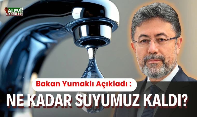Bakan Yumaklı açıkladı: Ne kadar suyumuz kaldı?