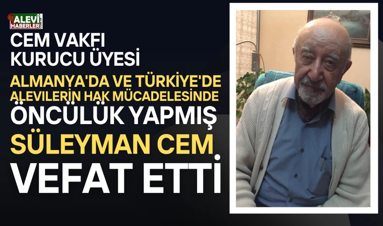 Kureyşan Ocağı evlatlarından, Süleyman Cem Hakk'a yürüdü