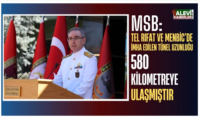 MSB: Tel Rıfat ve Menbic’de imha edilen tünel uzunluğu 580 kilometreye ulaşmıştır