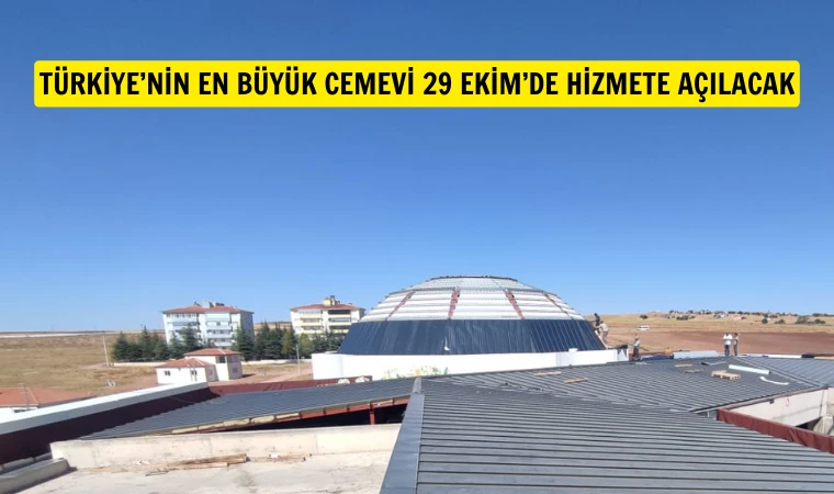 Türkiye’nin en büyük cemevi 29 Ekim’de açılacak