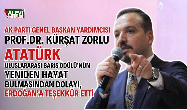 Prof. Dr. Kürşad Zorlu'dan Cumhurbaşkanı Recep Tayyip Erdoğan'a teşekkür