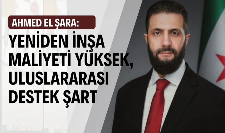 Ahmet El Şara: Uluslararası destek şart