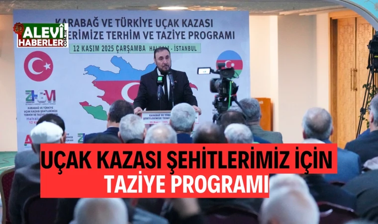 Zeynebiye Camii'nde uçak kazası şehitlerimiz için taziye programı