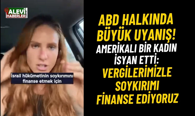 ABD'li kadın isyan etti: Vergilerimizle hem ambulans ücreti ödüyoruz hem de soykırımı finanse ediyoruz!