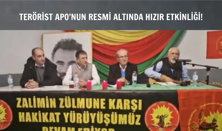 Almanya’da terörist Apo resmi altında Hızır etkinliği!