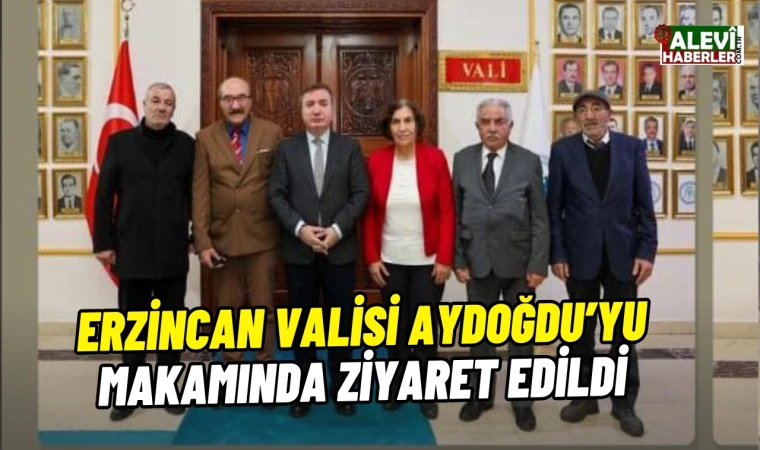 Cem Vakfı Tercan şubesinden, Erzincan Valisi Aydoğdu’yu makamında ziyaret