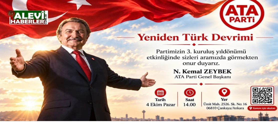 ATA Parti'nin 3. kuruluş yıldönümünde davet