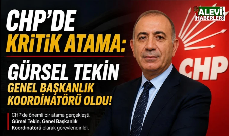 Gürsel Tekin Genel Başkanlık Koordinatörü oldu!