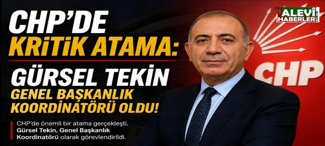 Gürsel Tekin Genel Başkanlık Koordinatörü oldu!