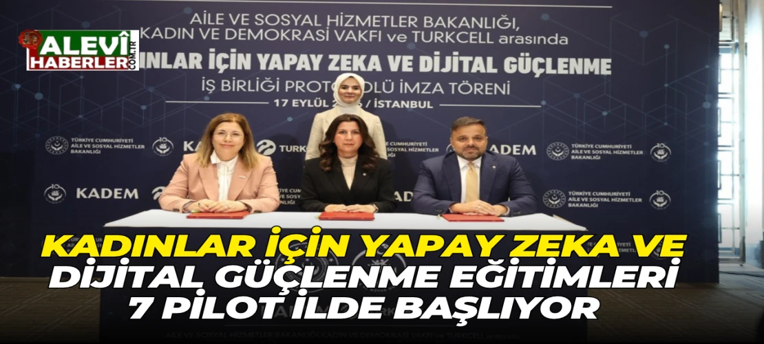 Kadınlar için yapay zeka ve dijital güçlenme eğitimleri 7 pilot ilde başlıyor
