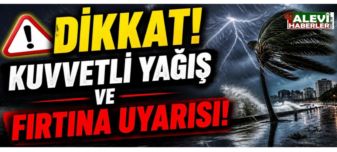 Meteoroloji’den kuvvetli yağış ve fırtına uyarısı!