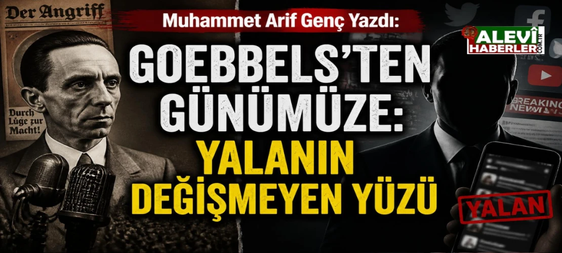 Muhammet Arif Genç yazdı. Goebbels’ten günümüze: Yalanın değişmeyen yüzü