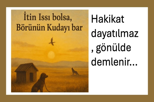 İTİN ISSI BOLSA, BÖRÜNÜN KUDAYI BAR!