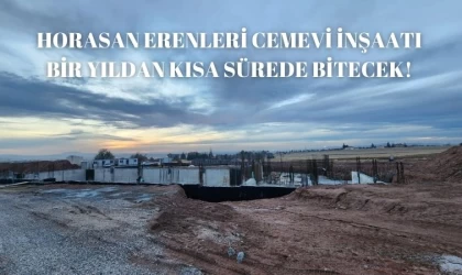 Hacıbektaş'ta Horasan Erenleri Cemevi inşaatı hızla yükseliyor