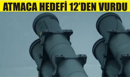 Atmaca füzesi tam 12'den vurdu!