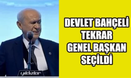 Devlet Bahçeli tekrar genel başkan seçildi