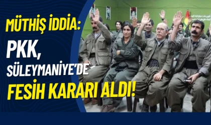 Müthiş iddia: PKK Süleymaniye'de fesih kararı aldı!