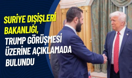 Ahmet El Şara ve Trump görüşmesi üzerine açıklama
