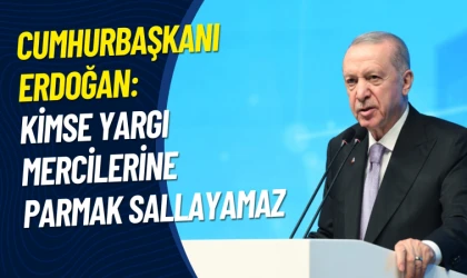 Erdoğan: Kimse yargı mercilerine parmak sallayamaz