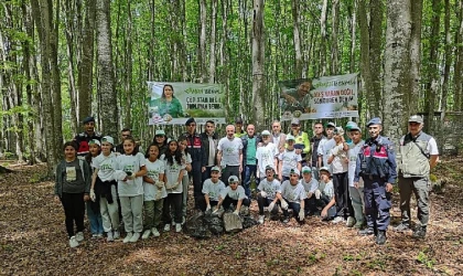 Gölcüklü minik ellerden anlamlı farkındalık ’Ormanlar Benim’