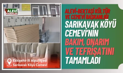 Alpu Sarıkavak Köyü Cemevi’nin talepleri karşılandı