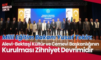 Bakan Tekin'den Alevi-Bektaşı Kültür ve Cemevi Başkanlığı açıklaması