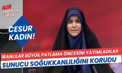 İranlı sunucu soğukkanlılığını korudu!