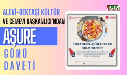 Alevi-Bektaşi Kültür ve Cemevi Başkanlığı’ndan Âşûre İkramı