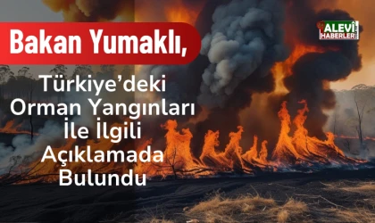 Bakan Yumaklı'dan orman yangınları açıklaması