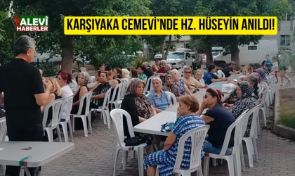 İzmir Karşıyaka Cemevi’nde matem orucunun 10. gününde Hz. Hüseyin anıldı