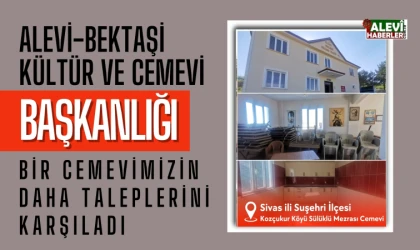 Kozçukur Köyü Sülüklü Mezrası Cemevi yenilendi
