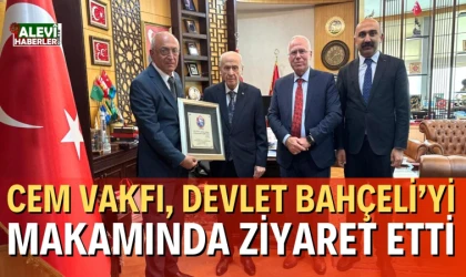 MHP Lideri Bahçeli, Cem Vakfı heyetini ağırladı