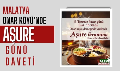 Onar Köyü’nde Aşure Günü Etkinliği düzenleniyor