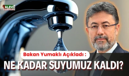 Bakan Yumaklı açıkladı: Ne kadar suyumuz kaldı?