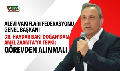 Alevi Vakıfları Federasyonu'ndan Amel Zaamta'ya tepki: Görevden alınmalı