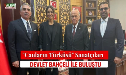 "Canların Türküsü" sanatçıları Devlet Bahçeli ile buluştu