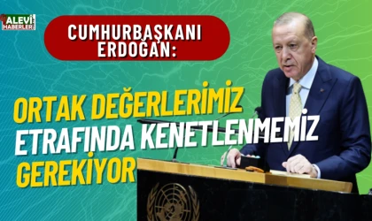 Cumhurbaşkanı Erdoğan: Ortak değerlerimiz etrafında kenetlenmemiz gerekiyor